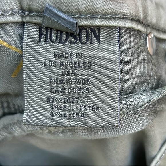 NWOT-Sz29 Hudson jeans grey/green color.Midrise Nico Super Skinny w/slight sheen - Picture 6 of 10